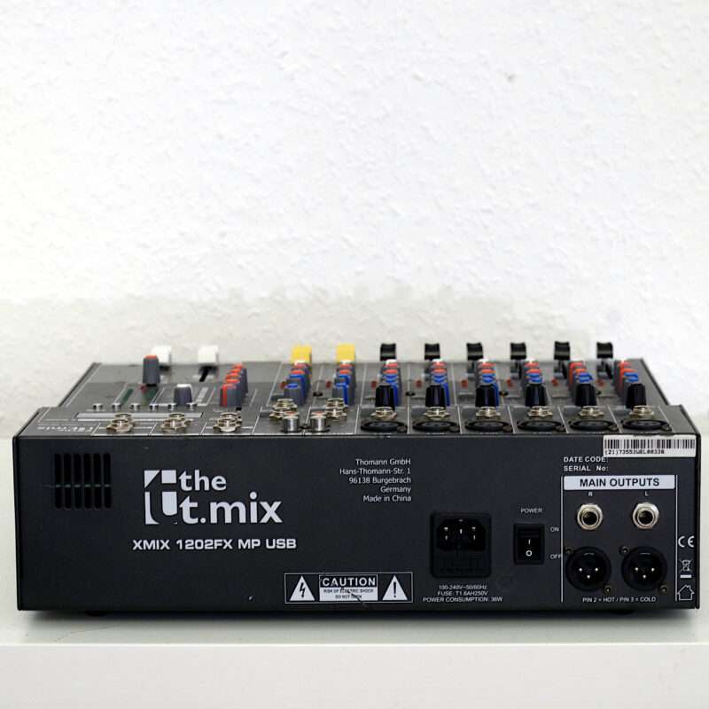 Anlage mieten: Mischpukt the t.mix xmix 1202 FX USB – Dennis Feierabend